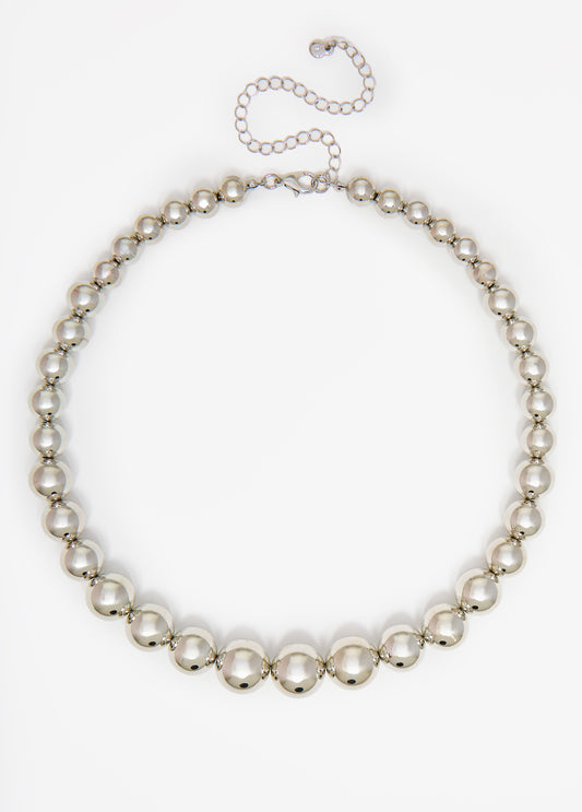 Metallic Bead Necklace
