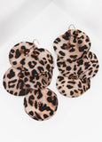 Animal Print Petal Earrings