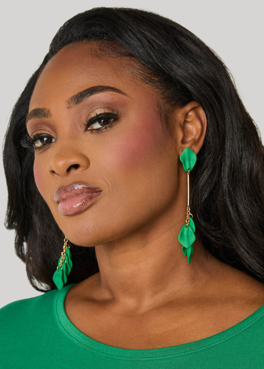 Textured Matte Petal Earrings