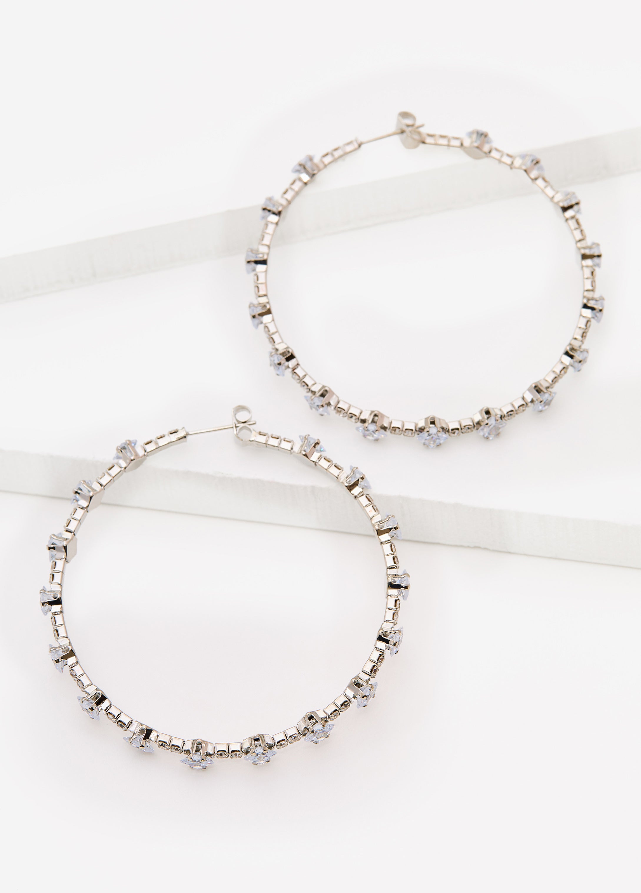 Crystal Hoop Earrings