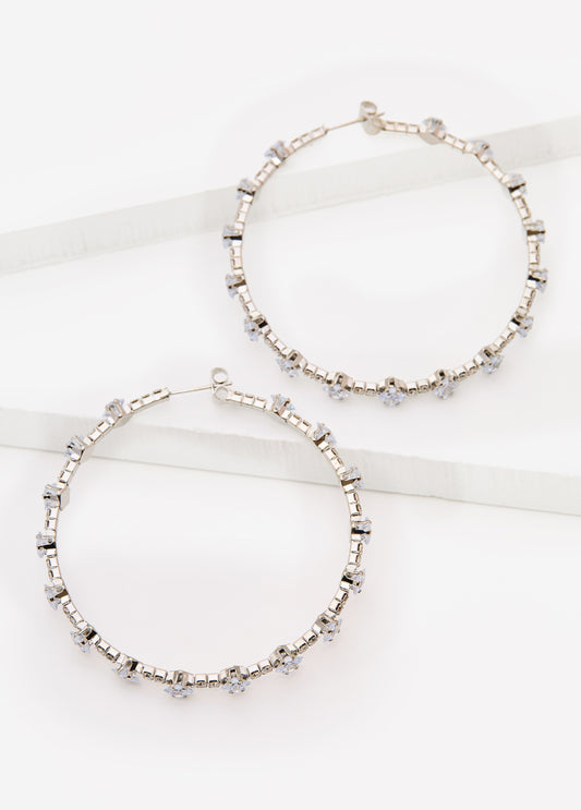 Crystal Hoop Earrings