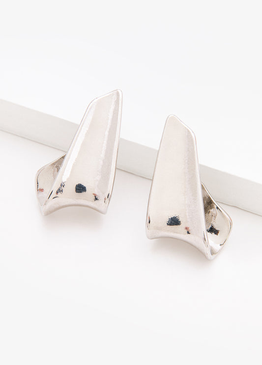 Silver Tone Hoop Earrings