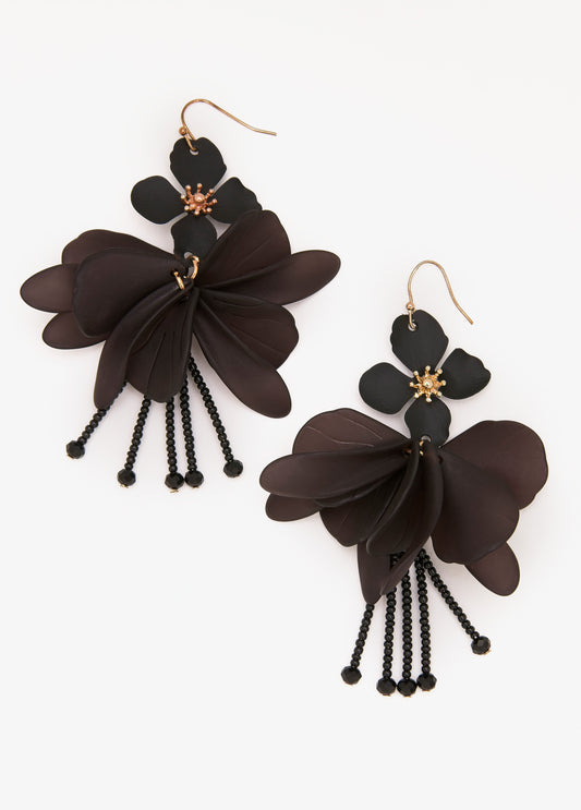 Beaded Flower Earrings