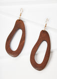 Cutout Wood Earrings