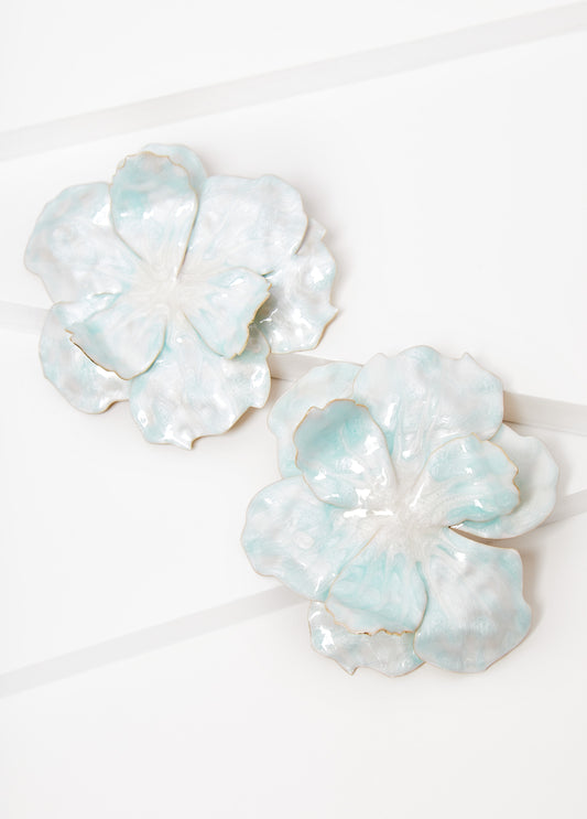 Coated Flower Earrings