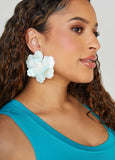 Coated Flower Earrings