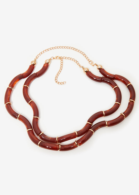Layered Enamel Necklace