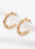 Twisted Hoop Earrings