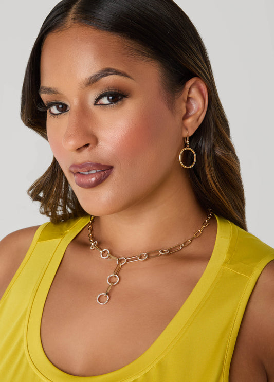 Crystal Ring Necklace