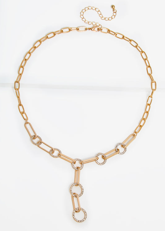 Crystal Ring Necklace