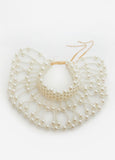Faux Pearl Collar