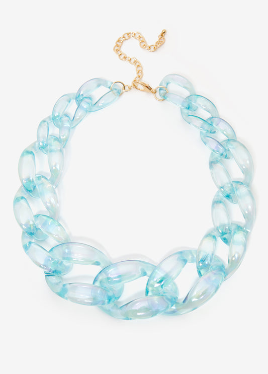 Chain Link Resin Necklace