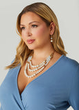 Iridescent Bead Necklace Set