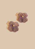 Laser Cut Petal Stud Earrings