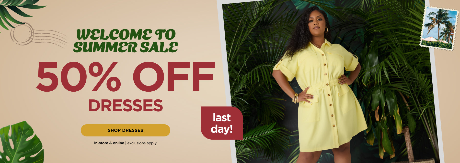 50% off Dresses