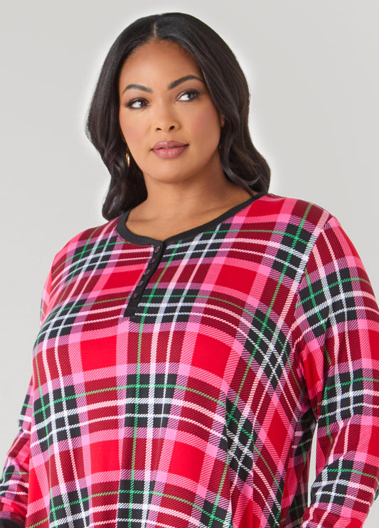 Pillow Talk Plaid Sleepshirt