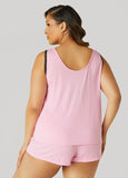 Betsey Johnson Ribbed PJ Shorts Set