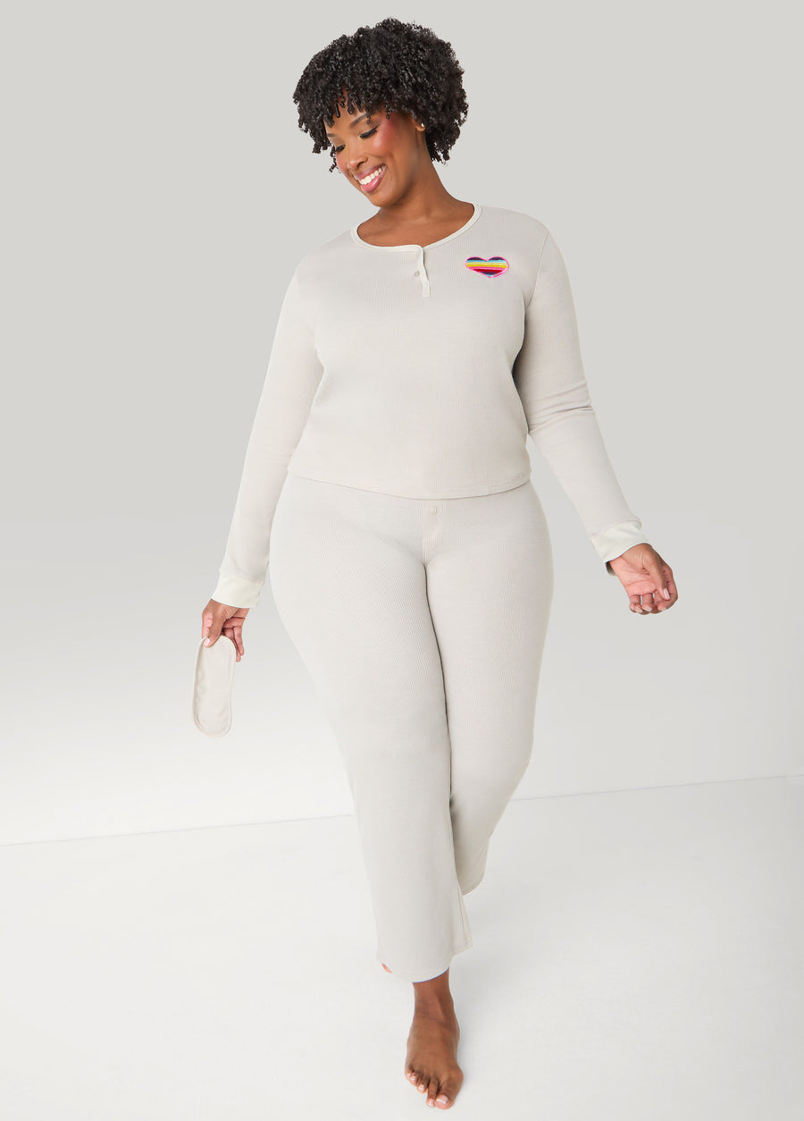 Plus Size UnBearably Cute Heart Pajama Set