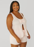 Cozy Couture Split Front PJs Set