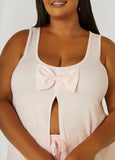 Cozy Couture Split Front PJs Set