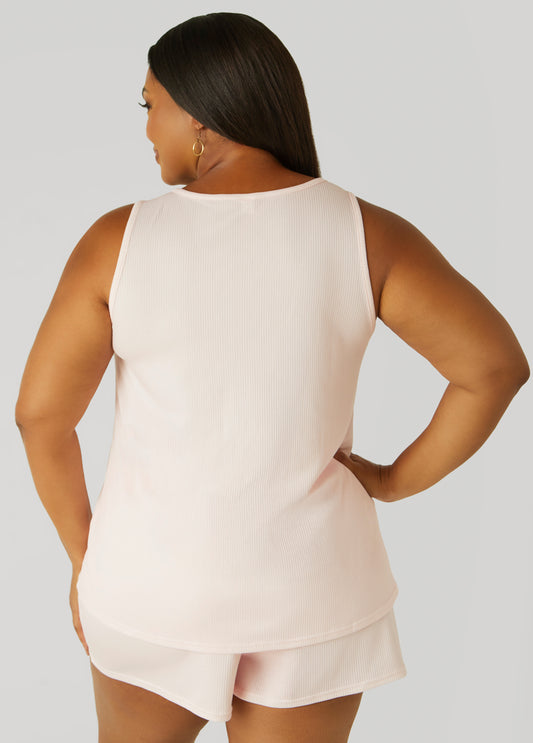 Cozy Couture Split Front PJs Set