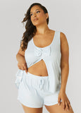 Cozy Couture Front Split PJs Set