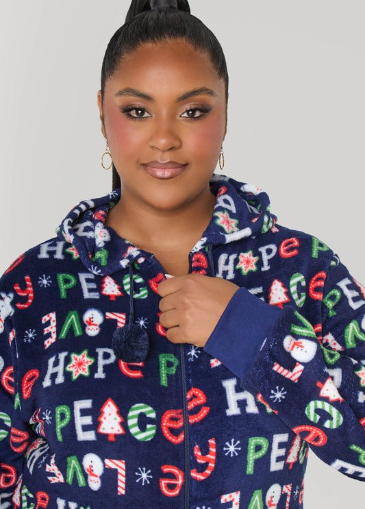 Love To Sleep Holiday Onesie