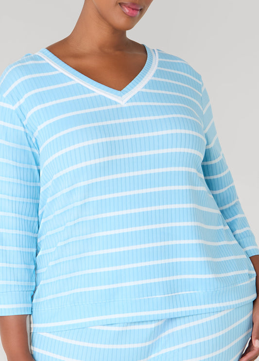 Anne Klein Striped Pajama Set