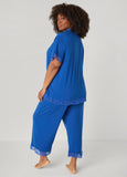 Lace Trimmed Jersey Pajama Set