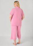 Lace Trimmed Jersey Pajama Set