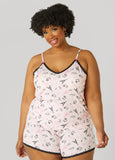 Plus Size Paris Dreams Printed Robe Set