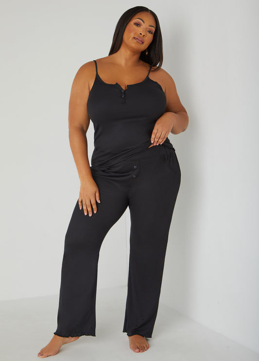 Plus Size Love To Sleep Ribbed PJ Set
