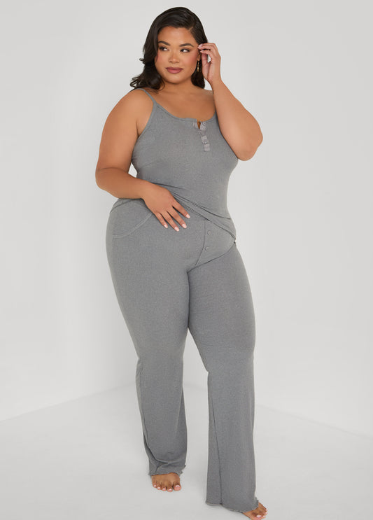Plus Size Love To Sleep Ribbed PJ Set
