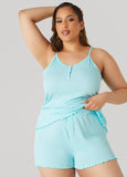 Love To Sleep Ribbed PJ Shorts Set