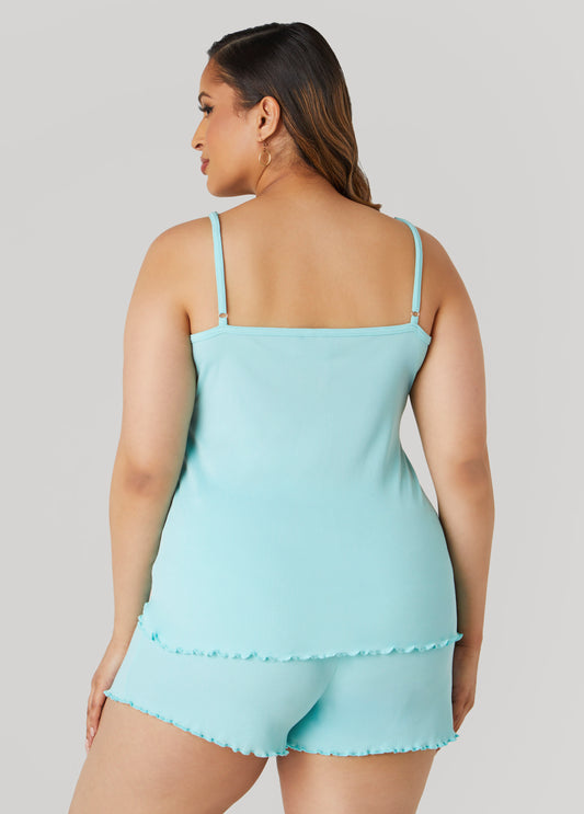 Love To Sleep Ribbed PJ Shorts Set