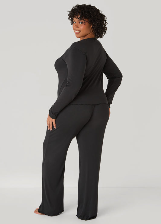 Love To Sleep Ribbed Pajama Set