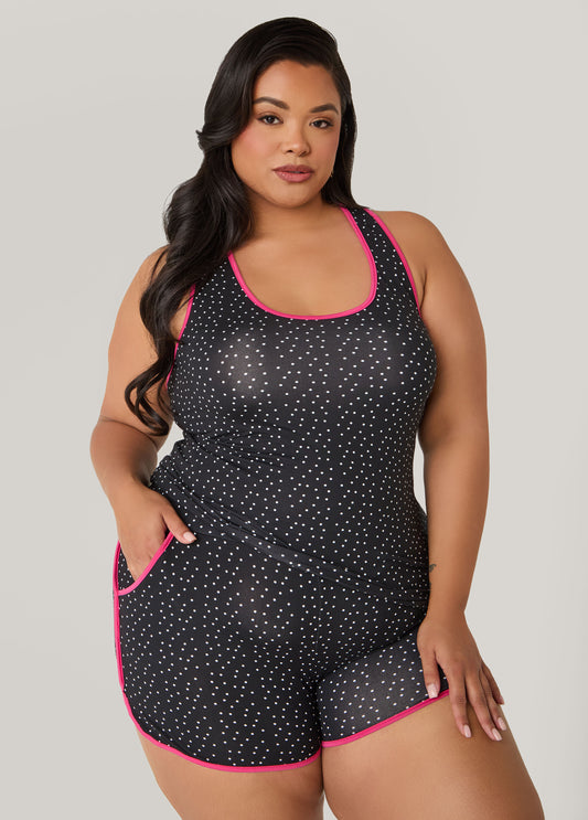 Plus Size Emme Jordan Polka Dot Shorts Set