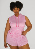 Plus Size Emme Jordan Striped Shorts Set