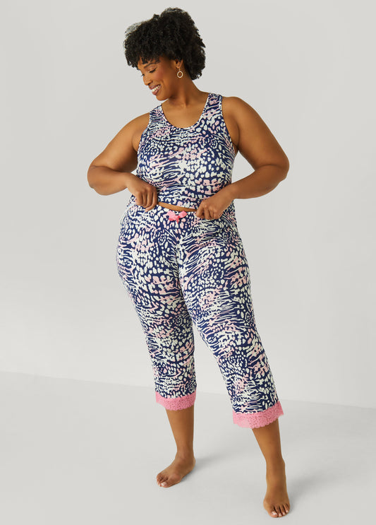 Animal Print Pajama Set