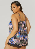 Abstract Print PJs Shorts Set