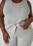Bebe Logo Print Jersey Pajama Set
