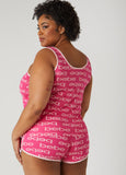 Bebe Printed Tank And Shorts Set