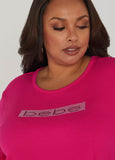 Bebe Ribbed Crystal PJs Shorts Set