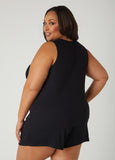 Bebe Crystal Ribbed Shorts Set