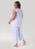 Ellen Tracy Floral PJ Capris Set