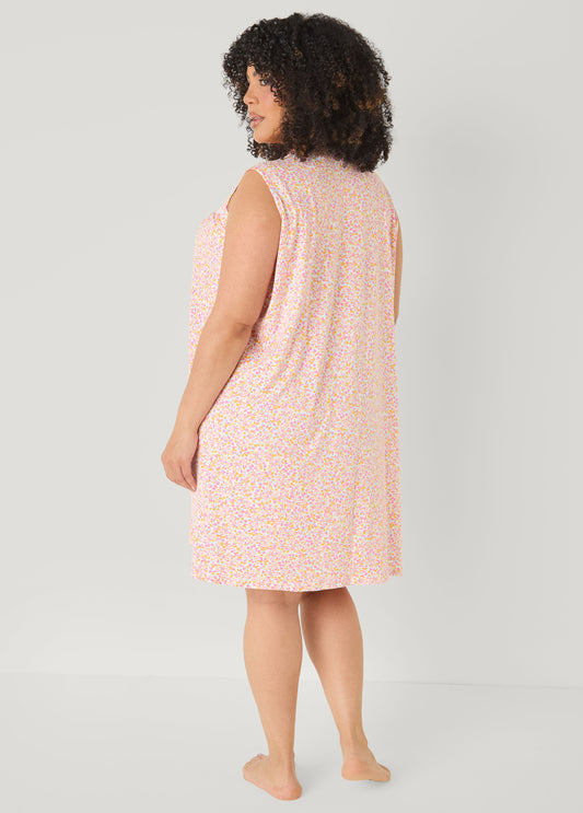 Floral Moon To Noon Nightgown