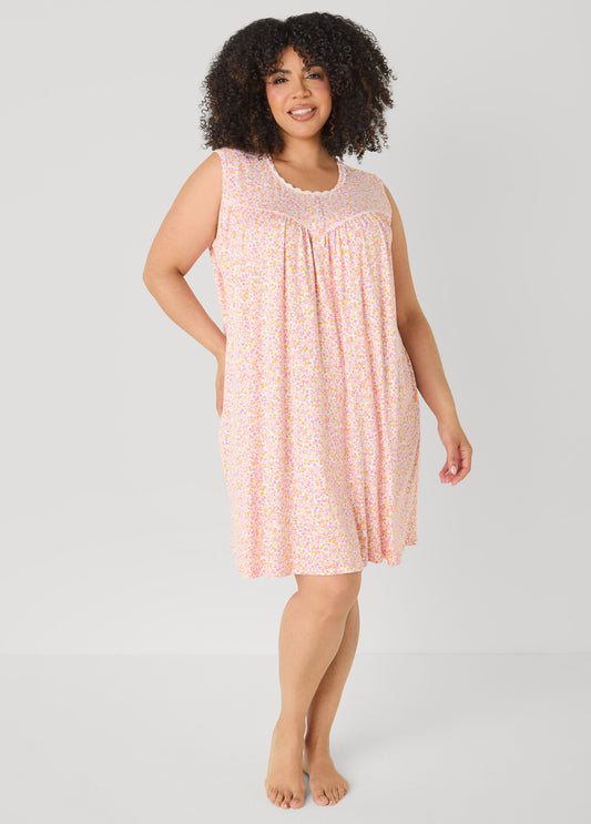 Floral Moon To Noon Nightgown
