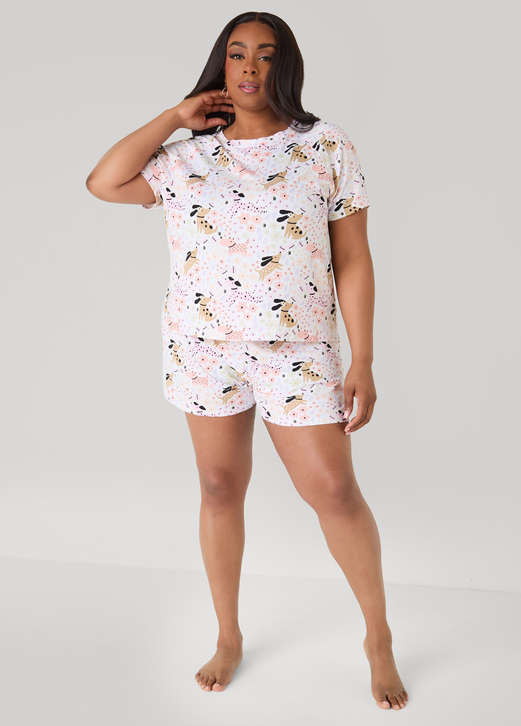 Moon To Noon Puppy Short Set