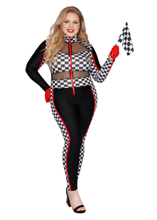 Plus Size Racy Racer Halloween Costume