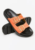 Studded Buckle Slide Sandals